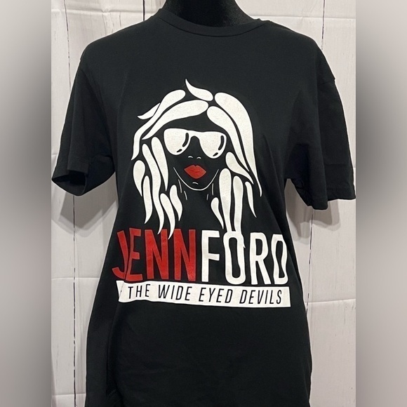 Jenn Ford & The Wide Eyed Devils Black T-Shirt - Picture 2 of 7